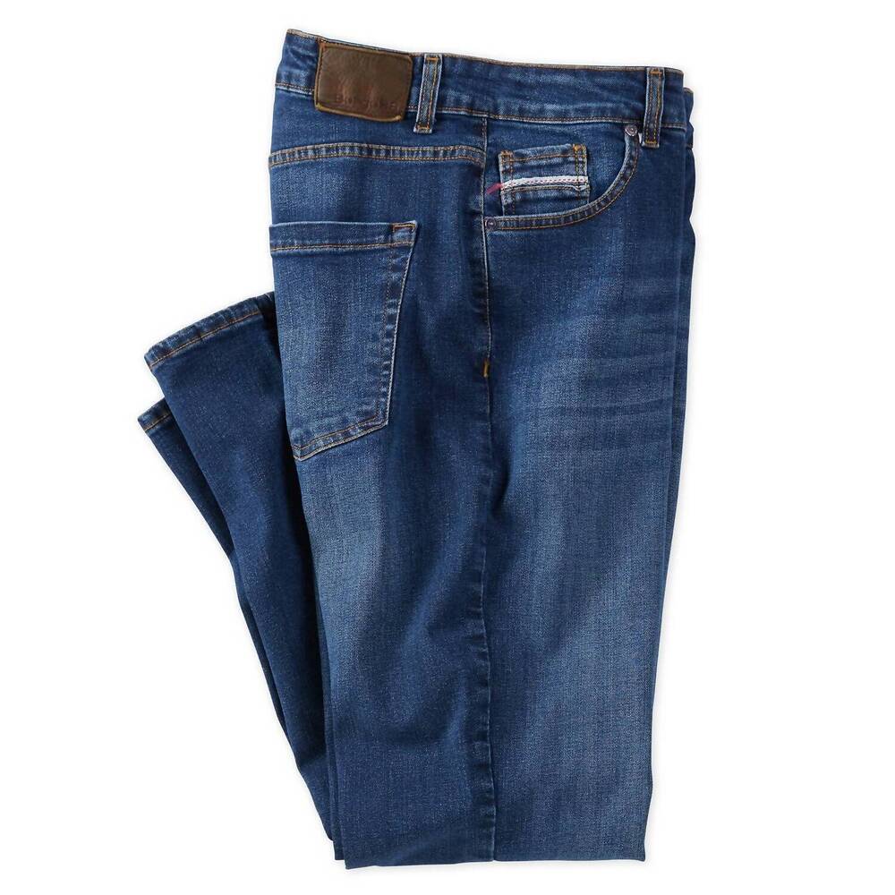 NEW BORGO28 men’s italian stretch denim straight jean in indigo